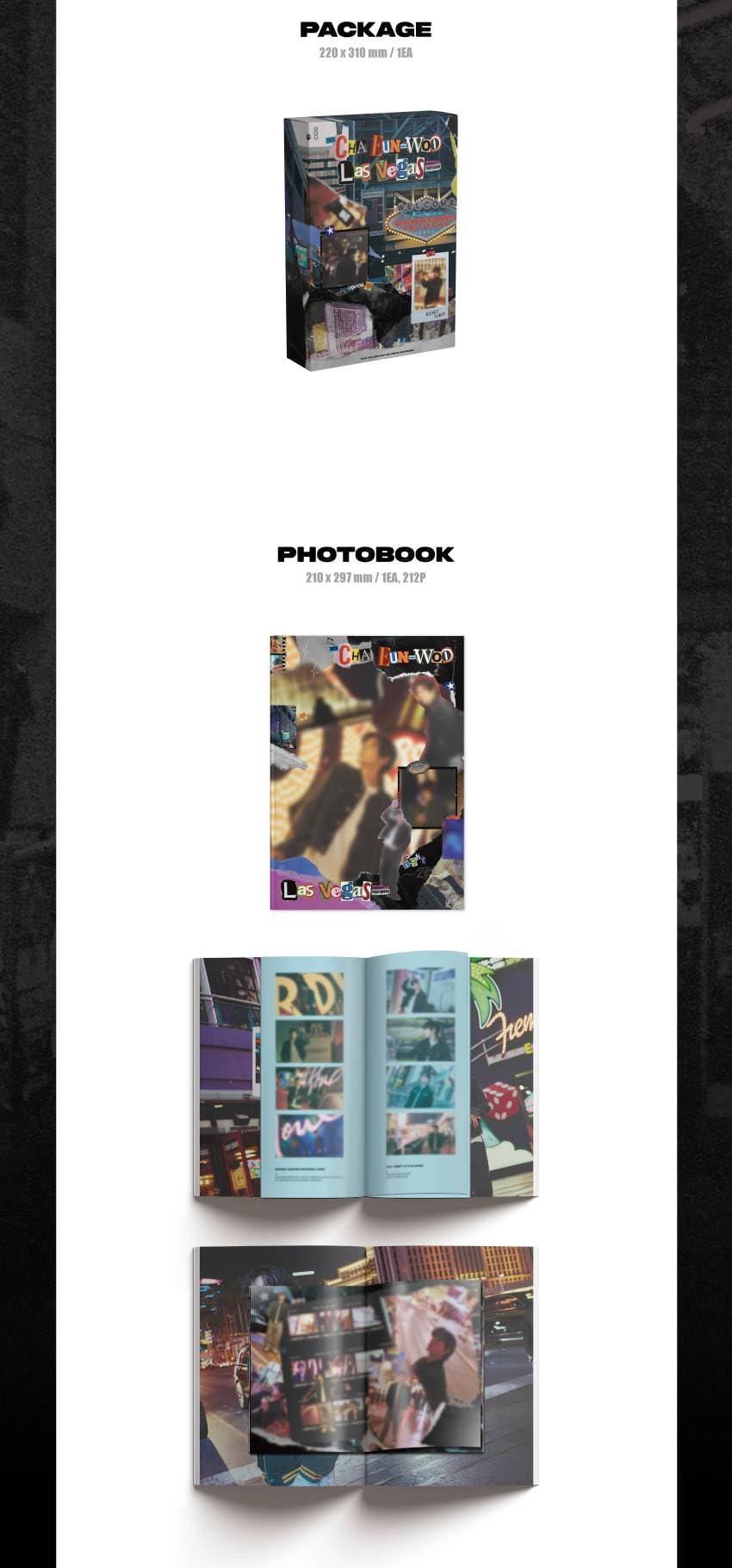 チャウヌ ラスベガス フォトブック NIGHT ver. チャ・ウヌPHOTO BOOK LAS VEGAS [DAY&NIGHT］セット - メルカリ